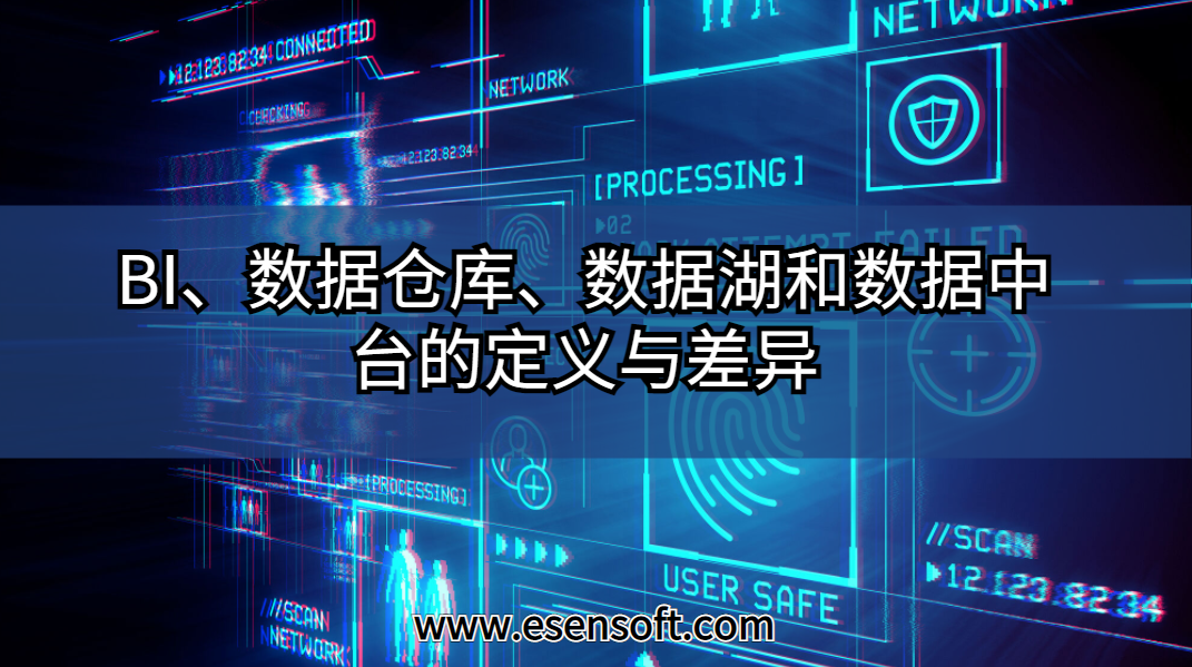 BI、数据仓库、数据湖和数据中台的定义与差异